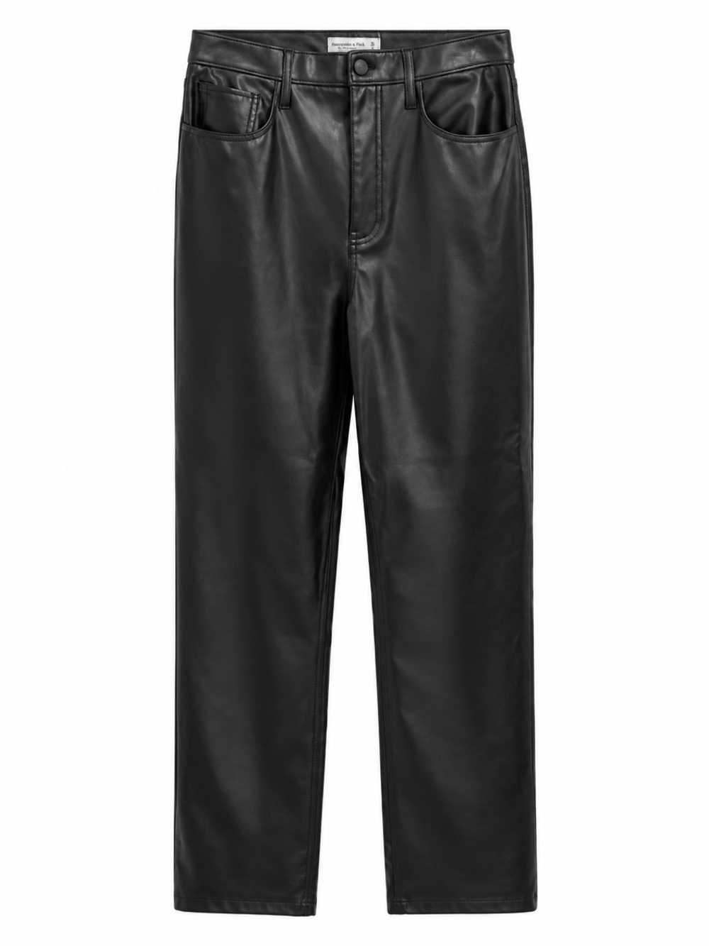 Abercrombie ’90s Straight Ultra High Rise Faux Leather Pants 29/8 Long
